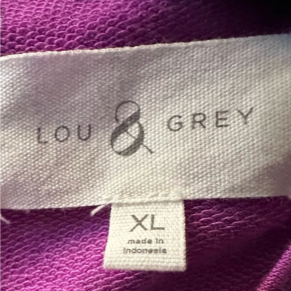 Lou & Grey Signaturesoft Scoop Neck Romper - Fuchsia color. XL - Picture 4 of 4